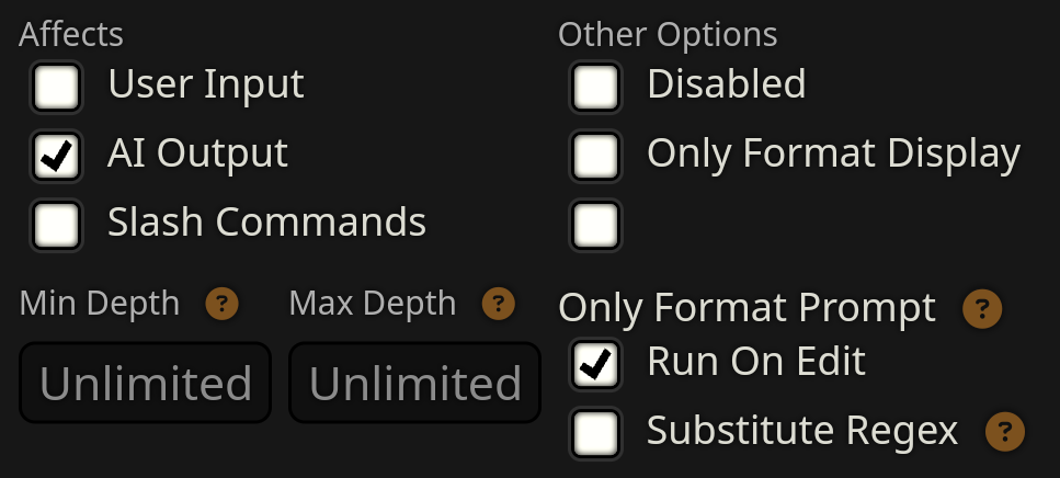 分阶段的人设:正则表达式触发世界书